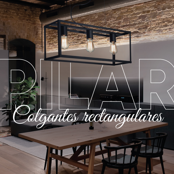 ¡Nuevos colgantes rectangulares Línea Pilar!